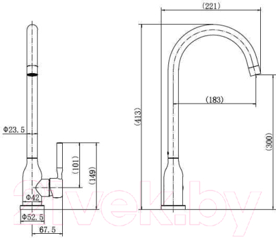 Смеситель Fashun A54023