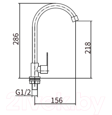 Кран на одну воду Fashun A54192