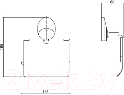 Держатель для туалетной бумаги Fashun A1603
