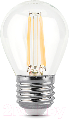 Лампа Gauss Filament Шар 9W 710lm 4100К Е27 / 105802209 - фото