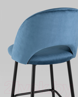 Стул барный Stool Group Меган / AV 415-H58-08(B) (велюр пыльно-синий)