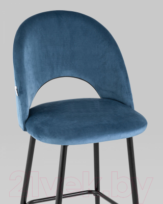 Стул барный Stool Group Меган / AV 415-H58-08(B) (велюр пыльно-синий)
