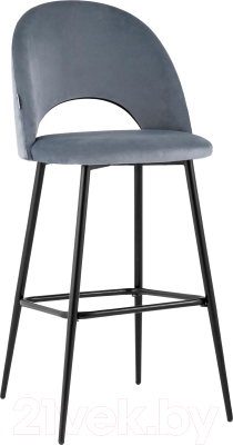 Стул барный Stool Group Меган / AV 415-H14-08(B) (велюр серый) - фото