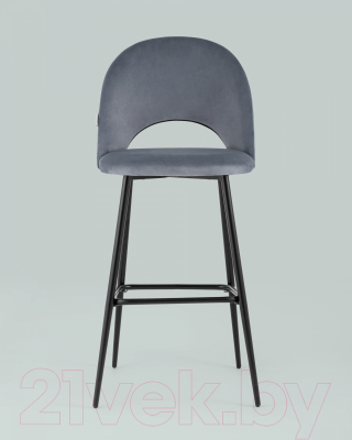 Стул барный Stool Group Меган / AV 415-H14-08(B) (велюр серый)