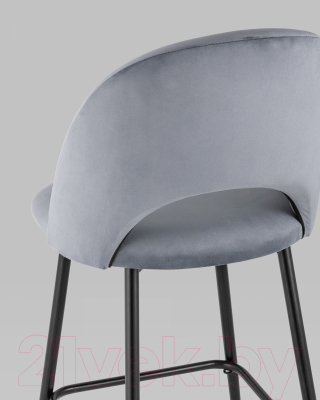 Стул барный Stool Group Меган / AV 415-H14-08(B) (велюр серый)