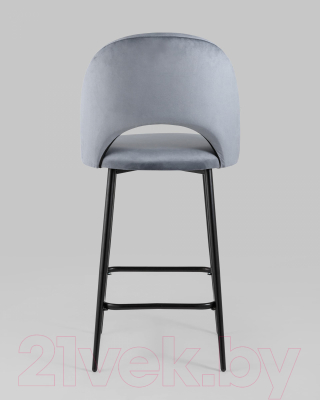 Стул барный Stool Group Меган / AV 415-H14-08(PP) (велюр серый)
