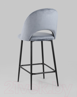 Стул барный Stool Group Меган / AV 415-H14-08(PP) (велюр серый)