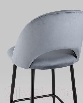 Стул барный Stool Group Меган / AV 415-H14-08(PP) (велюр серый)