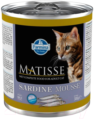 Влажный корм для кошек Farmina Matisse Mousse Sardine - фото