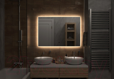 Зеркало Континент Trezhe Led 100x70 (с бесконтактным сенсором)