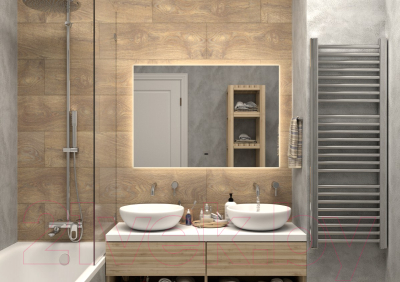 Зеркало Континент Trezhe Led 100x70 (с бесконтактным сенсором)