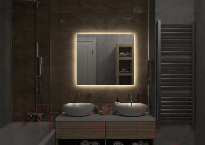 Зеркало Континент Trezhe Led 80x70 (с бесконтактным сенсором)