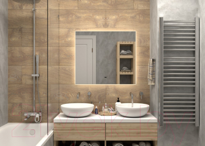 Зеркало Континент Trezhe Led 80x70 (с бесконтактным сенсором)