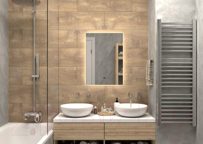 Зеркало Континент Trezhe Led 50x70 (с бесконтактным сенсором)