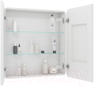 Шкаф с зеркалом для ванной Континент Elliott Led 80x80 (с датчиком движения)