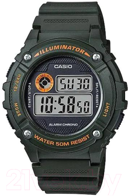 Часы наручные мужские Casio W-216H-3B - фото