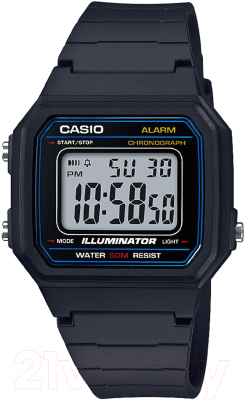 Часы наручные мужские Casio W-217H-1A - фото