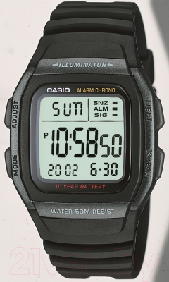 Часы наручные мужские Casio W-96H-1B - фото