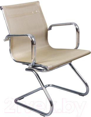 Стул офисный Бюрократ CH-993-Low-V (золото/сетка низкая спинка/хром) - фото