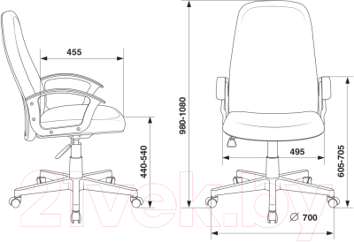 Кресло офисное Бюрократ CH-808LT (черный 3C11)