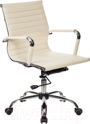 Кресло офисное Бюрократ CH-883-LOW (слоновая кость) - фото