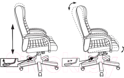 Кресло офисное Бюрократ KB-10 WALNUT