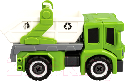 Игрушка-конструктор Bondibon Bondibot 2 в 1 Мусоровоз-робот / ВВ5258 - фото
