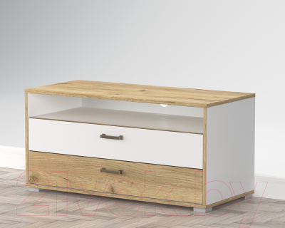 Тумба Интерлиния SC-Т100 (дуб золотой/белый платинум)