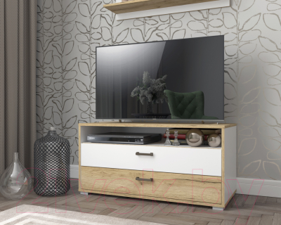 Тумба Интерлиния SC-Т100 (дуб золотой/белый платинум)