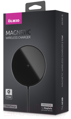 Зарядное устройство беспроводное Olmio 15W MagCharge / 043918