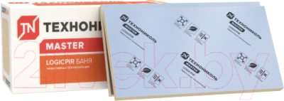 Плита теплоизоляционная Технониколь Logicpir Баня Ф/Ф Г1 L-1190x590x30 - фото