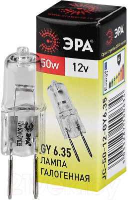 Лампа ЭРА GY6.35-JC-50W-12V / C0027372