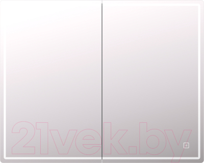 Шкаф с зеркалом для ванной Vigo Geometry 800