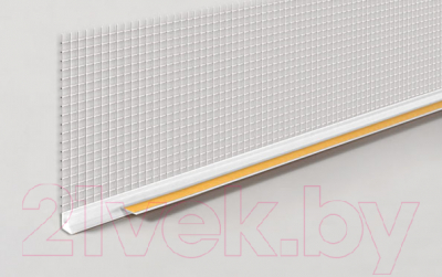 Профиль примыкающий оконный Profigips ПВХ с сеткой 6x2400