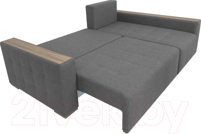 Диван угловой ФорестДекоГрупп Милан 2 левый (Lux 05, рогожка светло-серый)