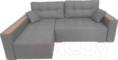 Диван угловой ФорестДекоГрупп Милан 2 правый (Lux 05, рогожка светло-серый)