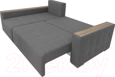 Диван угловой ФорестДекоГрупп Милан 2 правый (Lux 05, рогожка светло-серый)