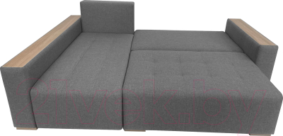Диван угловой ФорестДекоГрупп Милан 2 правый (Lux 05, рогожка светло-серый)