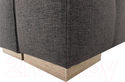 Диван угловой ФорестДекоГрупп Милан 2 левый (Lux 19, рогожка коричневый)