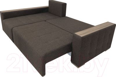 Диван угловой ФорестДекоГрупп Милан 2 правый (Lux 19, рогожка коричневый)