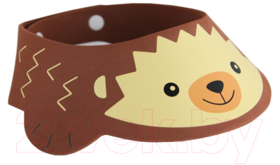 Козырек для мытья головы ROXY-KIDS Коричневый ёжик / RBC-492-B - фото