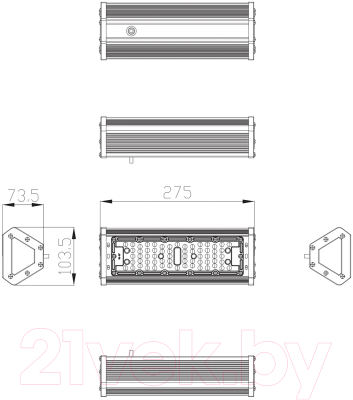 Светильник линейный ЭРА SPP-404-0-50K-050 / Б0046675