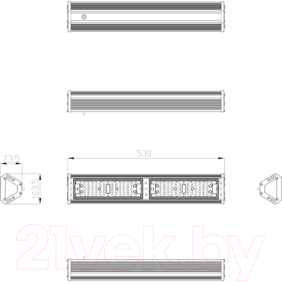 Светильник ЖКХ ЭРА SPP-404-0-50K-100 / Б0046676