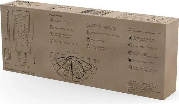 Светильник уличный Gauss 629534300