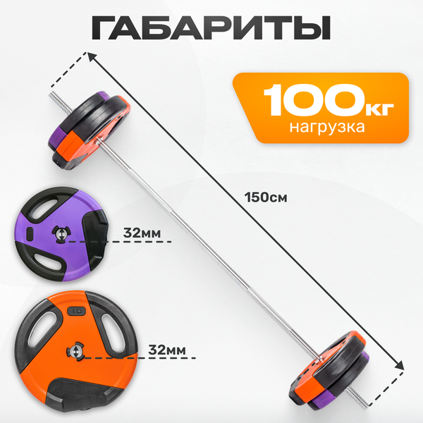 Штанга Sundays Fitness IR91041