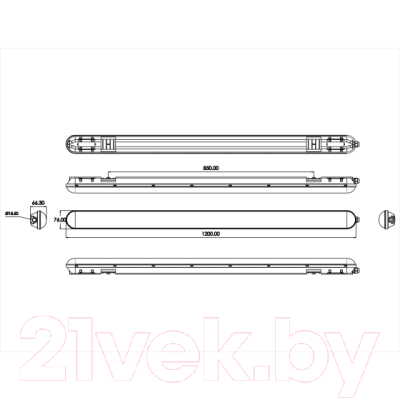 Светильник линейный ЭРА SPP-201-0-40K-036 / Б0047174
