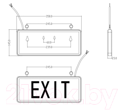 Светильник аварийный ЭРА SSA-101-1-20 / Б0044388