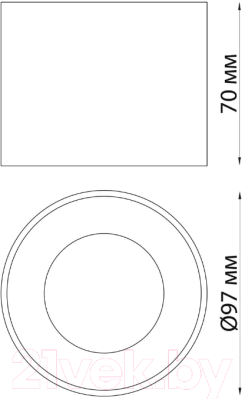 Точечный светильник Novotech Over 358652 (черный)
