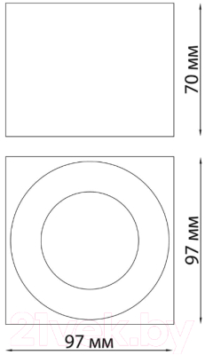 Точечный светильник Novotech Over 358654 (черный)
