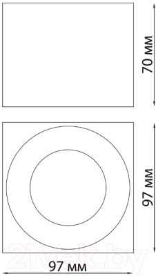 Точечный светильник Novotech Over 358670 (золото)